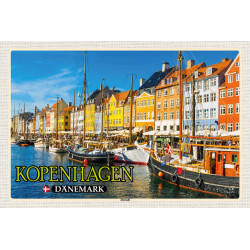 Holzschild Kopenhagen Dänemark Wandbild