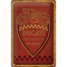 Ducati Blechschild Meccanica Bologna - Nostalgic-Art