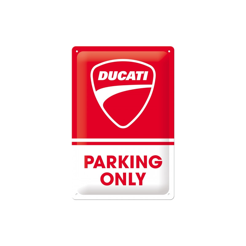 Ducati Blechschild Parking Only - Nostalgic-Art Ducati Blechschild Parking Only - Nostalgic-Art