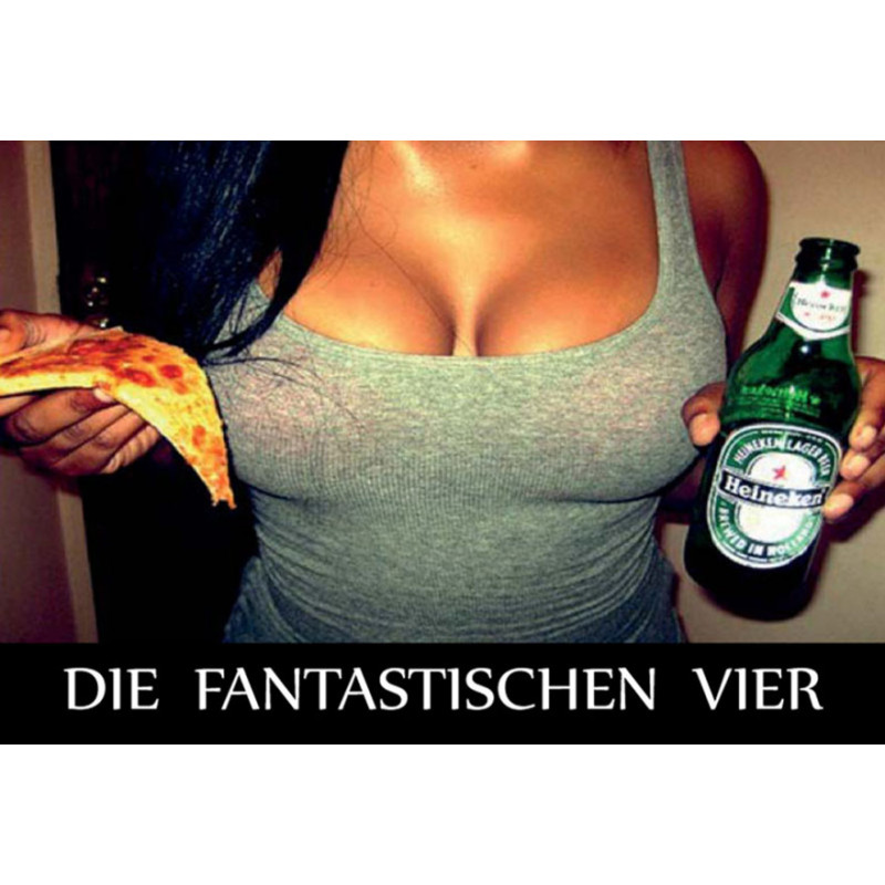 Die fantastischen Vier Blechschild Die fantastischen Vier Blechschild